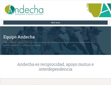 Tablet Screenshot of equipoandecha.org